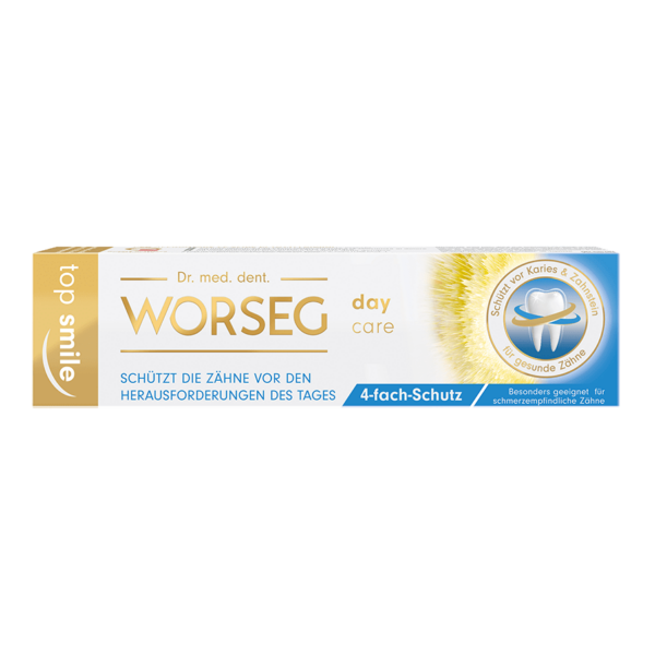 Dr. Worseg Top Smile Day Care Zahncreme Verpackung