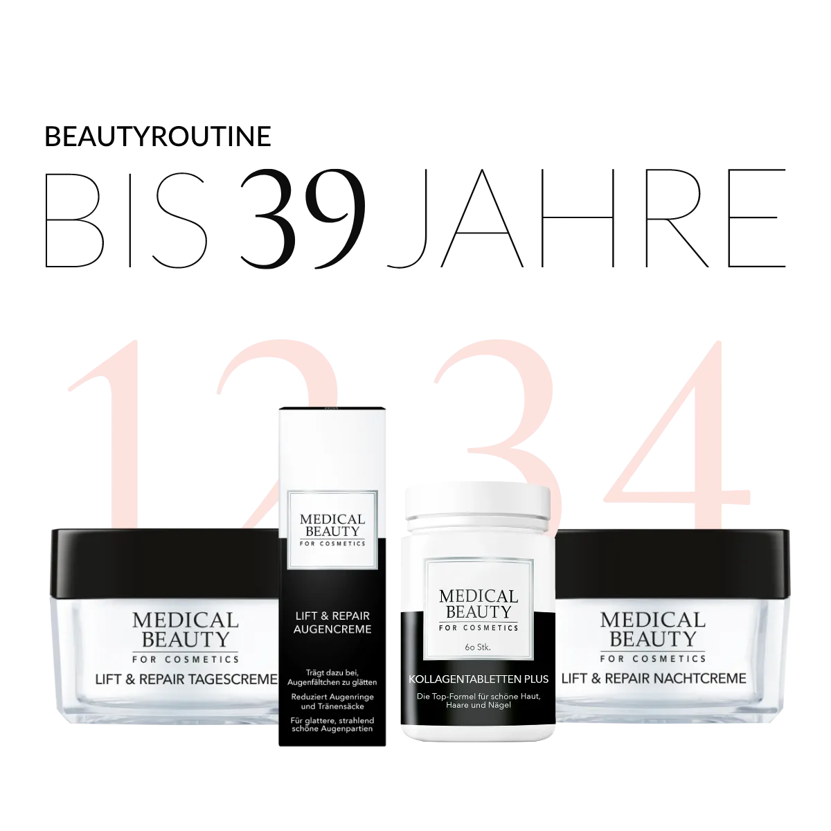 Beautyroutine für die Gesichtshaut bis 39